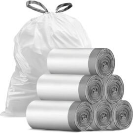 Drawstring trash bags