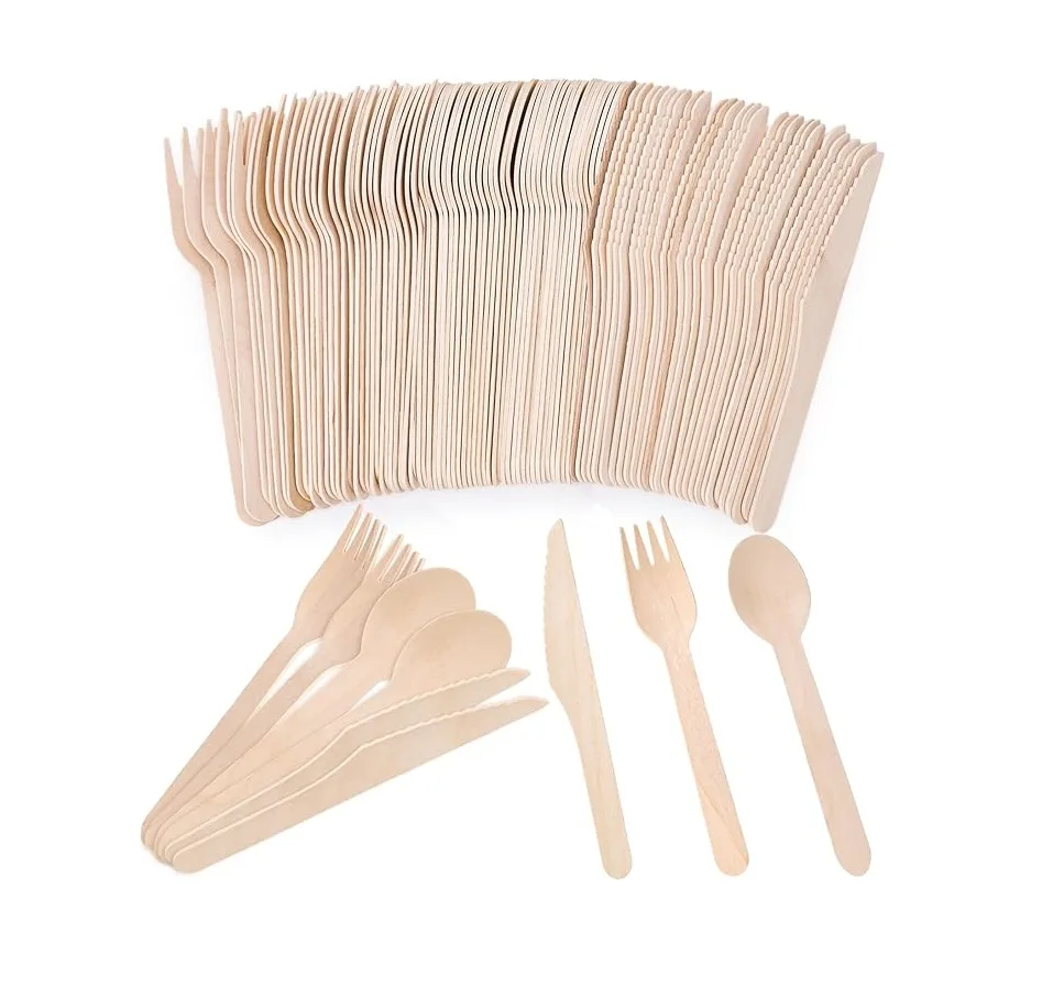Compostable Wooden Cutlery Set - Image 2
