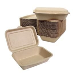 Clamshell Kraft To-Go Containers