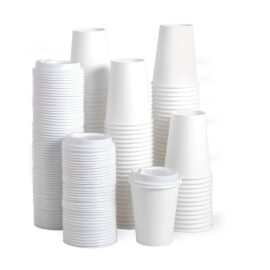 Disposable Paper Coffee Cup with Lids