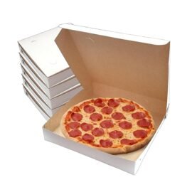 Extra Thin Clay Coated White Pizza Box