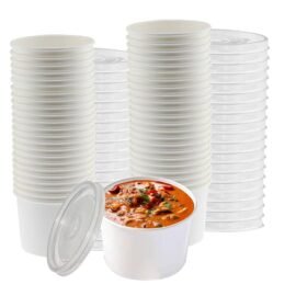 Paper Soup Containers(White)