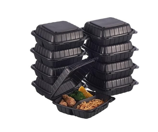 Plastic Clamshell Takeout Food Trays