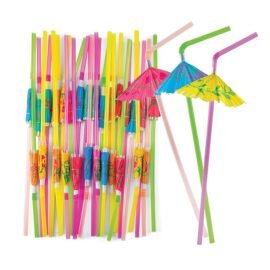 Umbrella Drinking Straws